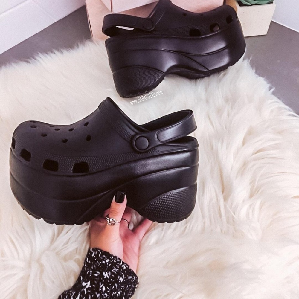 Last Size 9 🖤LA CROXX PLATFORM Clogs Sandal - Picture 2 of 8